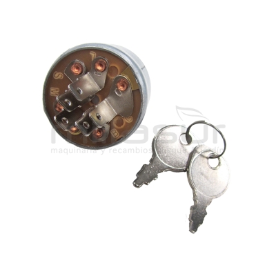 LLAVE CONTACTO ARRANQUE 3 POSICIÓNES / 5 POLOS - motoscamaralweb.com