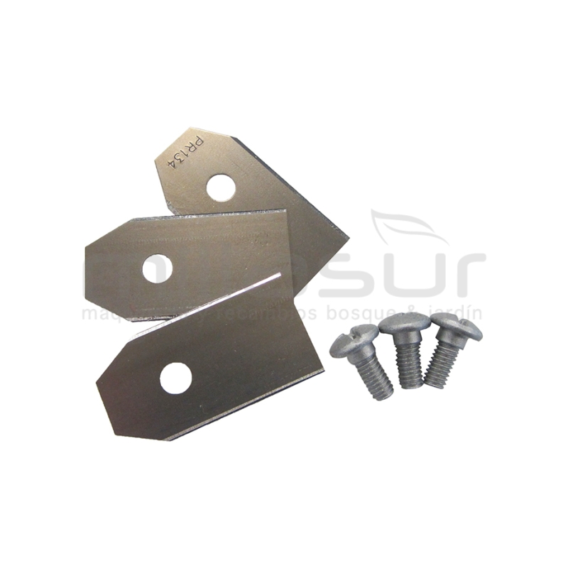 JUEGO CUCHILLAS HUSQV. AUTOMOWER (3 uds.) - motoscamaralweb.com