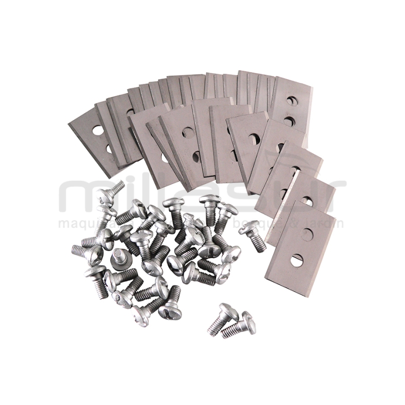 JUEGO CUCHILLAS DOBLE CARA ADAPTABLE A HUSQVARNA AUTOMOWER (30 UDS) - motoscamaralweb.com