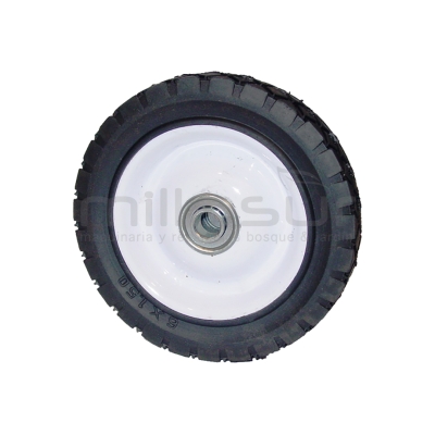 RUEDA GOMA LLANTA MET. COJINETE (175x35mm. 12.7) - motoscamaralweb.com