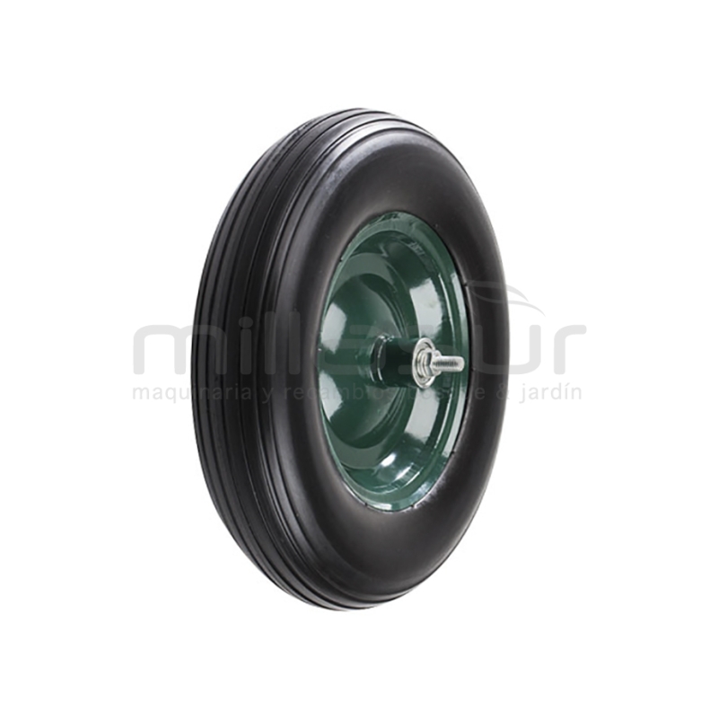 RUEDA CARRETILLA CON LLANTA 4.80/4.00-8 - rodamiento 2.50x8 - ANTIPINCHAZOS - motoscamaralweb.com