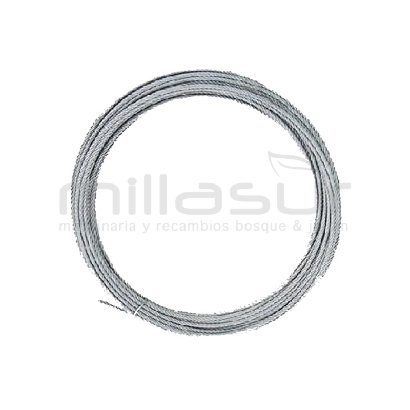 ROLLO CABLE TRENZADO TIPO EMBRAGUE 2 mm X 25 m. (19 ALAMBRES) - motoscamaralweb.com