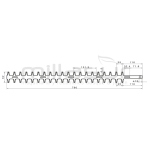 PEINE CORTASETOS INTERIOR 790MM ADAPTABLE A ALPINA TS25 ... - motoscamaralweb.com