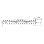 PEINE CORTAS. UNIVERSAL 635 mm.( MARUYAMA.ZENOAH.) - motoscamaralweb.com