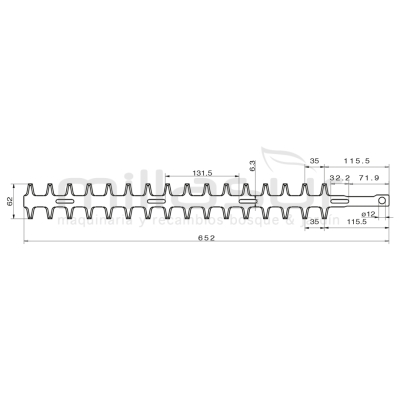 PEINE CORTASETOS INTERIOR 652MM ADAPTABLE A ALPINA TS24 ... - motoscamaralweb.com