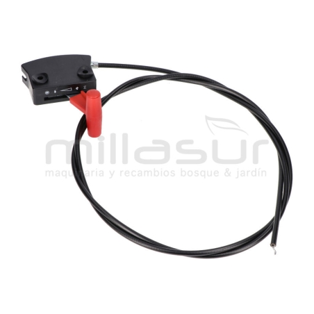 MANDO ACELERADOR PALANCA ROJA CABLE DE 1.8M - motoscamaralweb.com