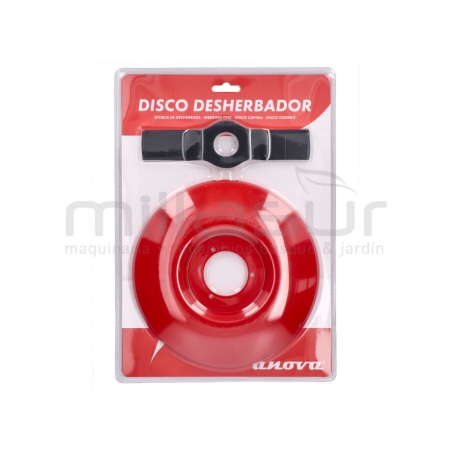 DISCO DESBROZADORA ANTI-HIERBAS CON PROTECTOR SUPERIOR 200MM (CON CUCHILLA 2 PUNTAS 180MM) - motoscamaralweb.com