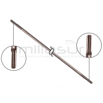 EJE DESBROZADORA 9E 8mm x 1540mm (barra 28/26mm.) - motoscamaralweb.com