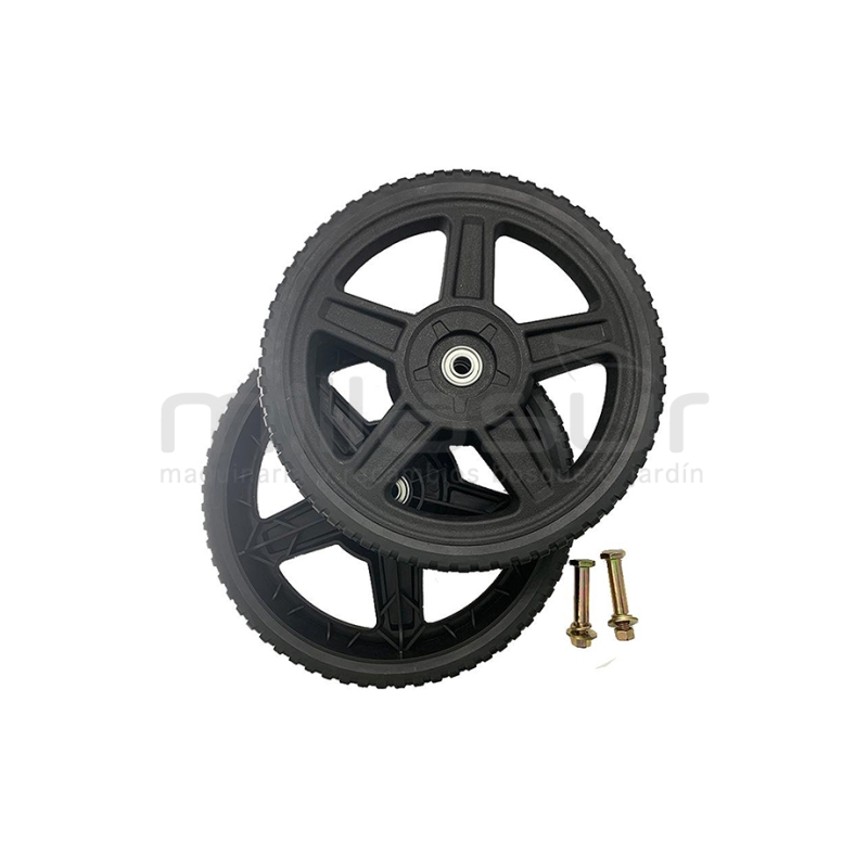 JUEGO DE RUEDAS CORTACESPED 305mm UNIVERSAL - motoscamaralweb.com