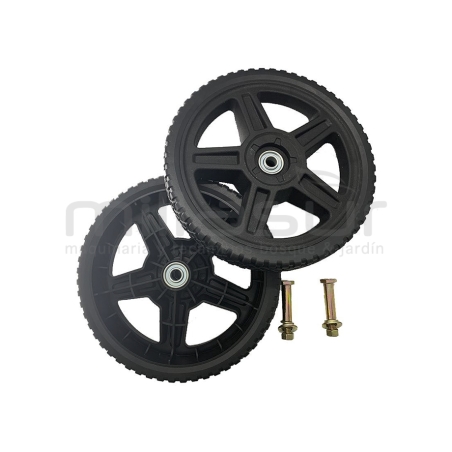 JUEGO DE RUEDAS CORTACESPED 10 - 254mm UNIVERSAL (12.7 MM) - motoscamaralweb.com