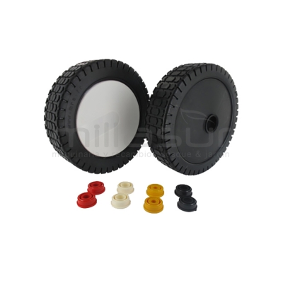 RUEDA UNIVERSAL CORTACESPED 180mm - REDUCTORES DE 8. 10. 12. 12.7mm - motoscamaralweb.com