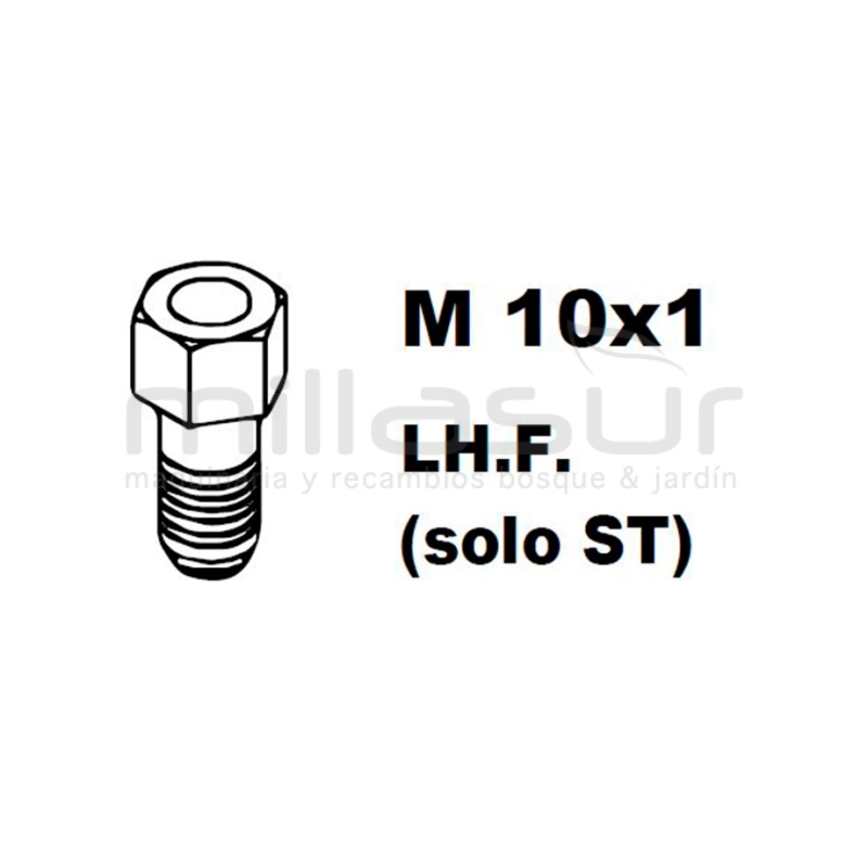 ADAPTADOR PT130 10x1.00 Izq/Hembra (SOLO STIHL) - motoscamaralweb.com