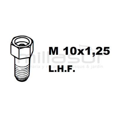 ADAPTADOR PT130 10x1.25 Izq/Hembra - motoscamaralweb.com