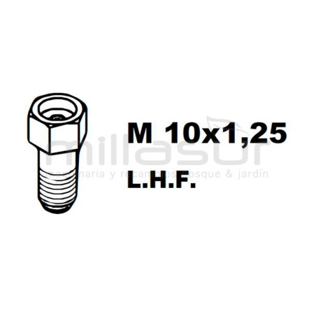 ADAPTADOR PT130 10x1.25 Izq/Hembra - motoscamaralweb.com