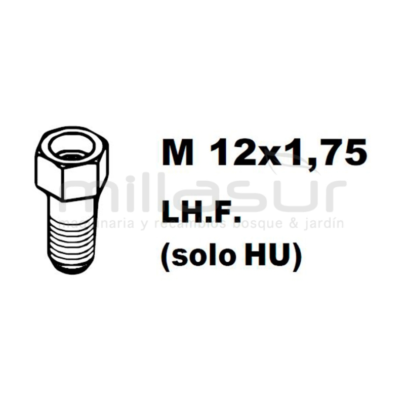 ADAPTADOR PT130 12x1.50 Izq/Hembra - motoscamaralweb.com