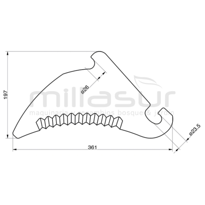 CUCHILLA DE EMPACADORA ADAPTABLE A CLAAS QUADRANT 2200 RC. ... - motoscamaralweb.com