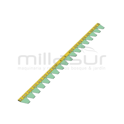 PEINE COMPLETO SEGADORA ESM 2489520 - 710mm 14 CUCHILLAS 2x50.8 + 2x152.4 B ( 248-952) - motoscamaralweb.com