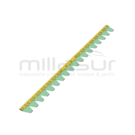 PEINE COMPLETO SEGADORA ESM 2489520 - 710mm 14 CUCHILLAS 2x50.8 + 2x152.4 B ( 248-952) - motoscamaralweb.com