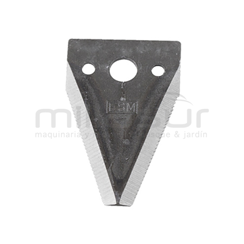 CUCHILLA PEINE ESM (80x50x2.6mm - 32mm entre agujeros) - motoscamaralweb.com