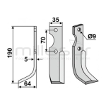 CUCHILLA MOTOAZADA 190x35 DERECHA - motoscamaralweb.com