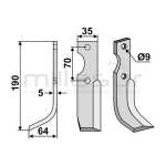 CUCHILLA MOTOAZADA 190x35 IZQUIERDA - motoscamaralweb.com