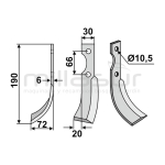 CUCHILLA MOTOAZADA FERRARI 71HP 7.5 R - GRILLO DRCH - motoscamaralweb.com