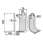 CUCHILLA MOTOAZADA 192x6x70 IZQ- AGRIA - motoscamaralweb.com