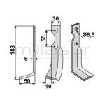 CUCHILLA MOTOAZADA 183x6x30 IZQ - CARRARO ANTONIO - motoscamaralweb.com