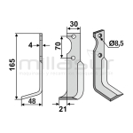 CUCHILLA MOTOAZADA AGRIA IZQUIERDA - motoscamaralweb.com