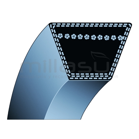 CORREA 4L 12.7x686 ADAPTABLE A AYP - motoscamaralweb.com