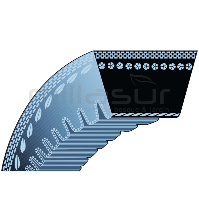 CORREA Z29.5 EJE CUCHILLAS 10x772 (LP) ADAPTABLE A AL-KO 38 VB. 380 VB-S - motoscamaralweb.com