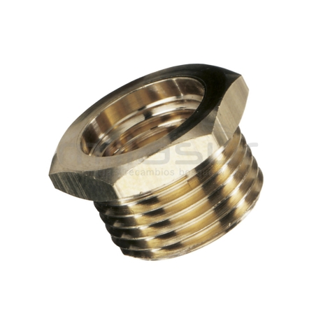 REDUCTOR CONECTOR MANGUERA HIDROLIMPIADORA 3/8 MCH / 1/4 HEM - motoscamaralweb.com