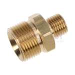 CONECTOR MANGUERA HIDROLIMPIADORA 22MM MACHO - 1/4 MACHO - motoscamaralweb.com