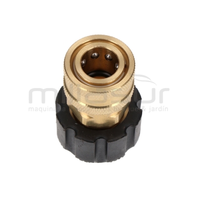 CONECTOR MANGUERA HIDROLIMPIADORA 22MM HEMBRA - 3/8 HEMBRA RAPIDO - motoscamaralweb.com