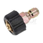 CONECTOR MANGUERA HIDROLIMPIADORA 22MM HEM - 3/8 MACHO RAPIDO - motoscamaralweb.com