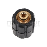 CONECTOR MANGUERA HIDROLIMPIADORA 22MM HEMBRA - 22MM HEMBRA - motoscamaralweb.com