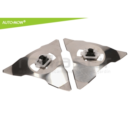 JUEGO 2 CUCHILLAS ROBOT CORTACESPED ROBOMOW SERIE RS - motoscamaralweb.com