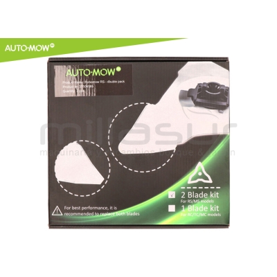 JUEGO 2 CUCHILLAS ROBOT CORTACESPED ROBOMOW SERIE RS - motoscamaralweb.com