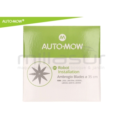 CUCHILLA ROBOT CORTACÉSPED WIPER - AMBROGIO - OUTILS - 35CM - 8 PUNTAS - motoscamaralweb.com