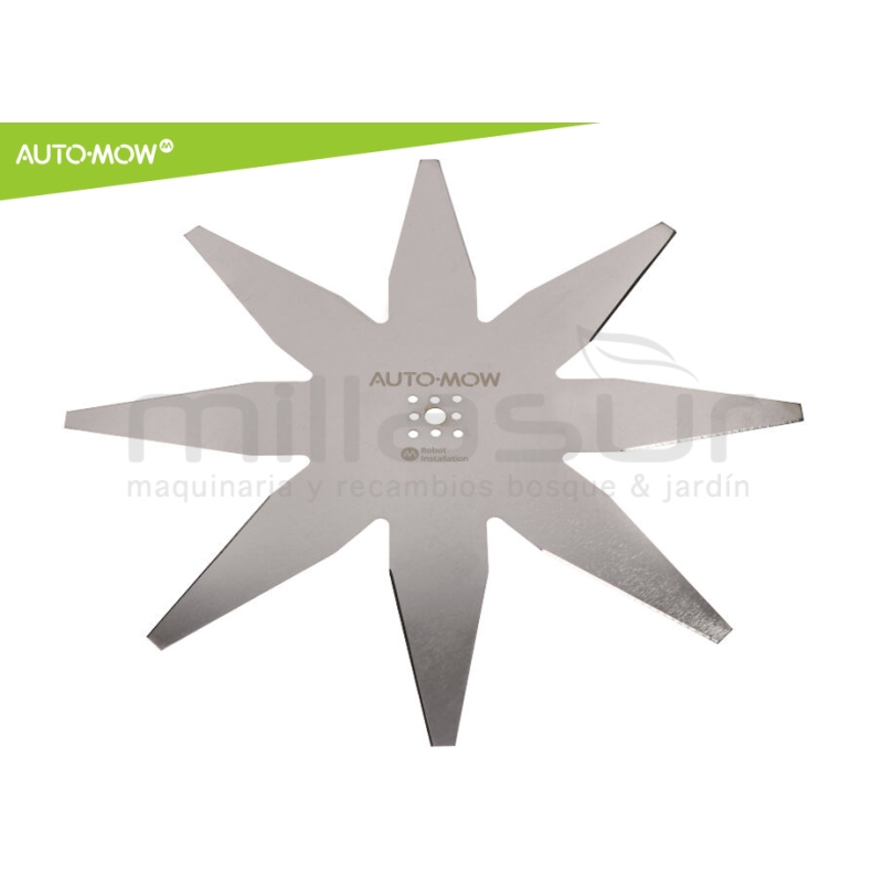 CUCHILLA ROBOT CORTACESPED WIPER - AMBROGIO - OUTILS - 29CM - 8 PUNTAS - motoscamaralweb.com