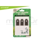 JUEGO 9 CUCHILLAS ALTA DURACION 0.66mm C/ TORNILLOS ROBOT CORTAC. HUSQVARNA - motoscamaralweb.com