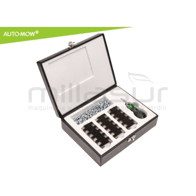 JUEGO 300 CUCHILLAS EXTREMA DURACION 0.75mm C/ TORNILLOS ROBOT CORTAC. HUSQVARNA - motoscamaralweb.com