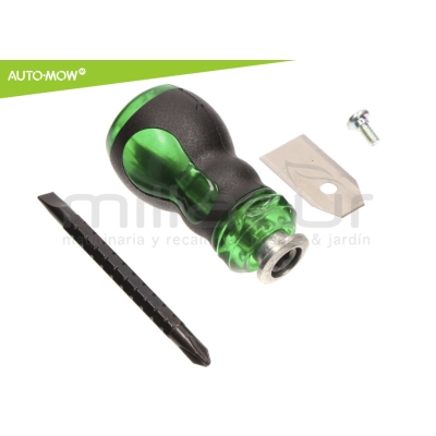 JUEGO 300 CUCHILLAS EXTREMA DURACION 0.75mm C/ TORNILLOS ROBOT CORTAC. HUSQVARNA - motoscamaralweb.com