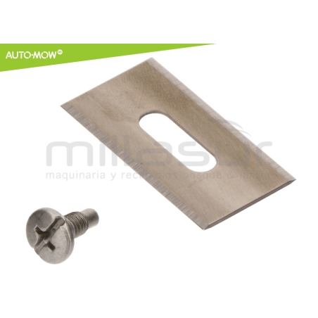 JUEGO 3 CUCHILLAS ALTA RESITENCIA C/ TORNILLOS ROBOT CORTAC. HUSQVARNA - motoscamaralweb.com