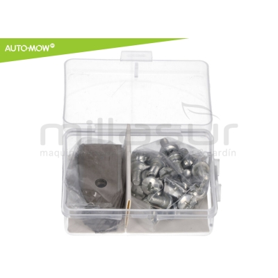 JUEGO 30 CUCHILLAS ALTA DURACION 0.66mm C/ TORNILLOS ROBOT CORTAC. HUSQVARNA - motoscamaralweb.com