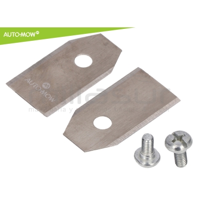 JUEGO 30 CUCHILLAS ALTA DURACION 0.66mm C/ TORNILLOS ROBOT CORTAC. HUSQVARNA - motoscamaralweb.com