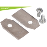 JUEGO 30 CUCHILLAS ALTA DURACION 0.66mm C/ TORNILLOS ROBOT CORTAC. HUSQVARNA - motoscamaralweb.com