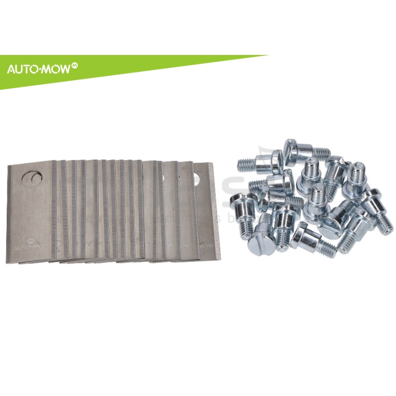 JUEGO 15 CUCHILLAS C/ TORNILLOS ROBOT CORTAC. BIGMOW - ECHO - motoscamaralweb.com