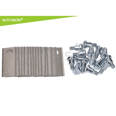 JUEGO 15 CUCHILLAS C/ TORNILLOS ROBOT CORTAC. BIGMOW - ECHO - motoscamaralweb.com