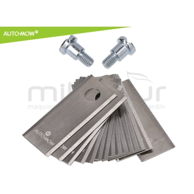 JUEGO 15 CUCHILLAS C/ TORNILLOS ROBOT CORTAC. BIGMOW - ECHO - motoscamaralweb.com